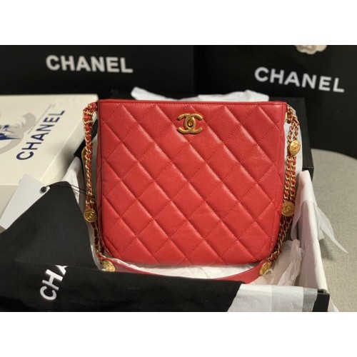 Chanel BOLSO SHOPPING PEQUEÑO AS3400 rojo