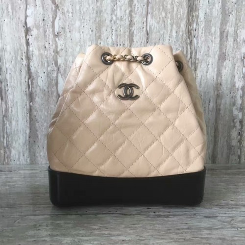 Chanel Mochila De Piel De Oveja 93825 Rosa Claro