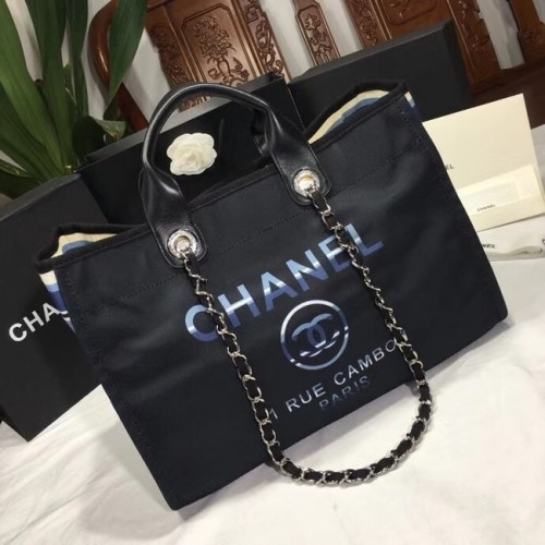 Bolso de compras Chanel 66941 negro