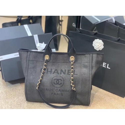 Bolso Chanel Shopping A66941 azul oscuro
