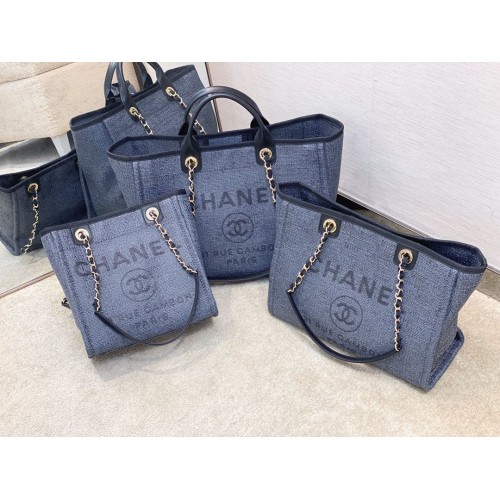Bolso Chanel Shopping A66945 Azul
