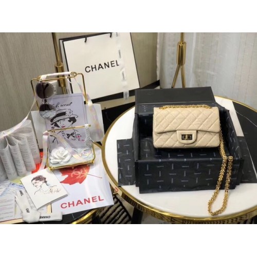 Chanel Bandolera Original Cuero Blanco Roto AS0874 Oro