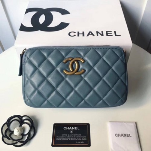 Chanel Bandolera Original Piel De Oveja A66270 SkyBlue