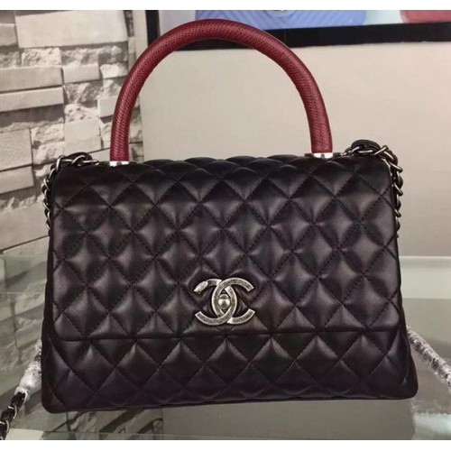 Chanel Bolso Tote De Hombro Original Piel De Becerro A7775 Negro