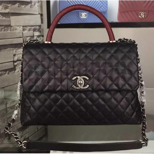 Bolso bandolera Chanel Original Caviar Leather A7781 Negro