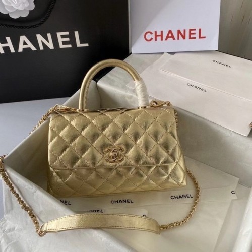 Chanel Bolso pequeño con solapa y asa superior 92990 GOLD
