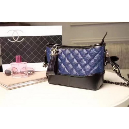 Chanel Bolso de Hombro Pequeño Piel de Oveja A93825 Azul