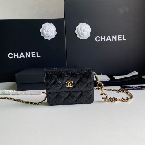 Chanel WOC Belt Bag Original Caviar Leather 2306 Negro