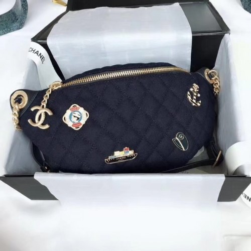Riñonera Chanel Original A57869 Azul Marino