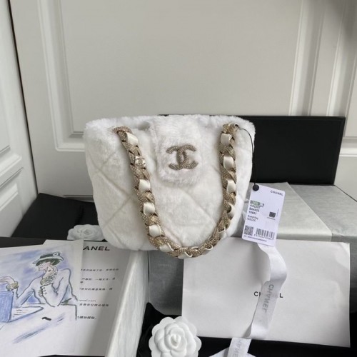 Bolso bombonera Chanel AS2257 blanco