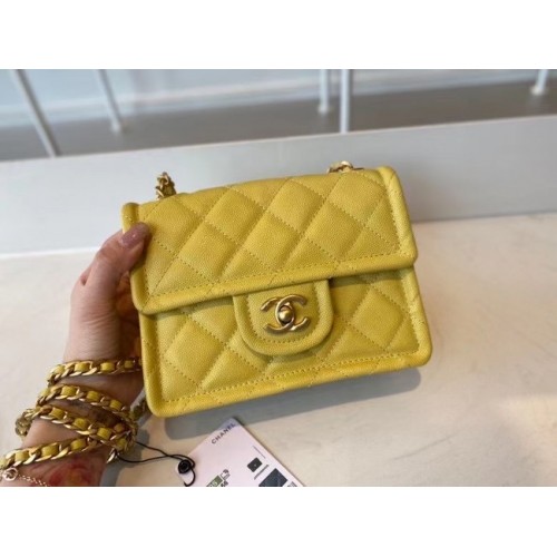 Bolso bandolera Chanel AS2356 amarillo