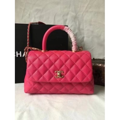 Bolso con solapa Chanel con asa superior A92990 Rosa