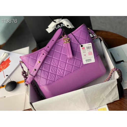 Bolso hobo Chanel gabrielle A93824 Lavanda