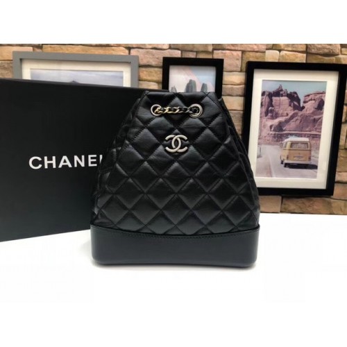 Chanel gabrielle mochila pequeña A94485 negro