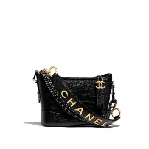 Chanel gabrielle bolso hobo pequeño A91810 negro