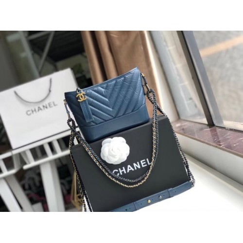 Chanel bolso hobo gabrielle pequeño A91810 azul