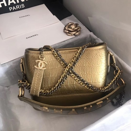 Chanel gabrielle bolso hobo pequeño A91810 bronce