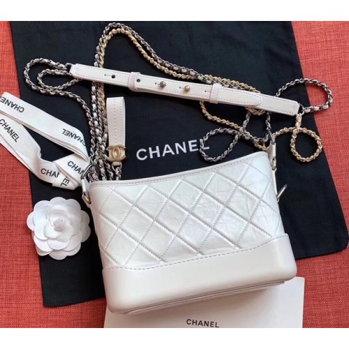 Chanel gabrielle bolso hobo pequeño A91810 blanco