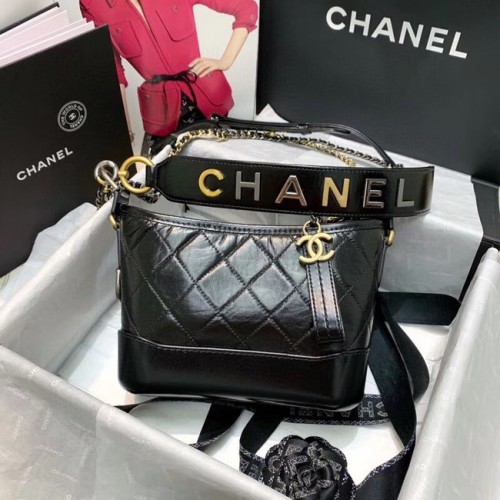 Chanel gabrielle bolso hobo pequeño AS0865 negro