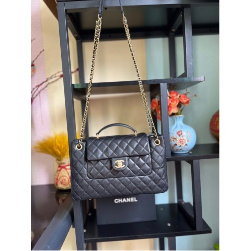 Chanel piel de cordero Bolso de hombro AS3335 negro