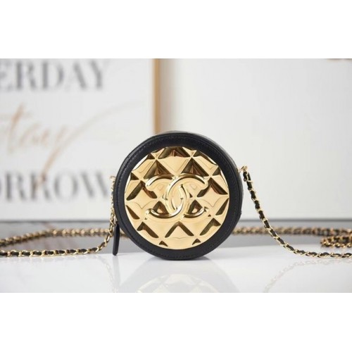 Bolso de hombro Chanel en piel AP2388 negro