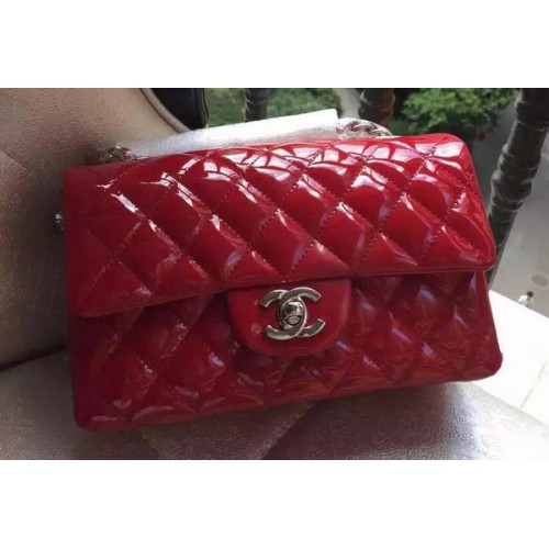 Chanel Mini Classic Flap Bag Original Patente A1116 Rojo