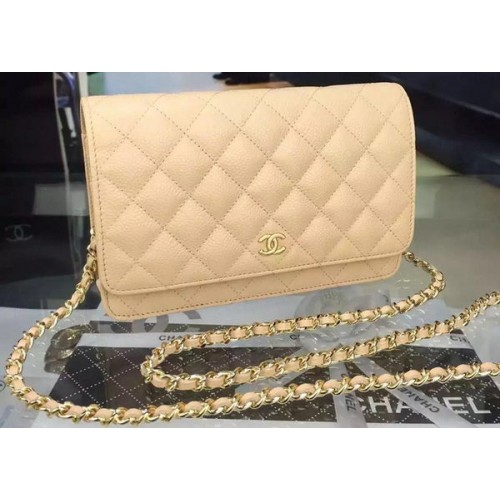 Chanel mini Flap Bag Cannage Pattern A8373 Albaricoque