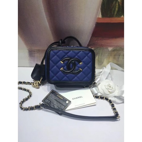 Mini Neceser Chanel Original A93342 azul