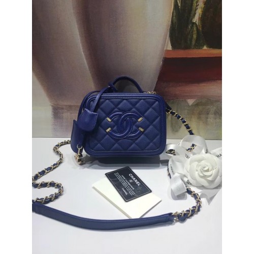 Mini Neceser Chanel Original A93342 azul