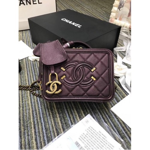 Mini Neceser Chanel Original A93342 violeta