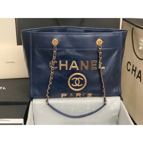 Bolso shopper Chanel A67001 Azul Real