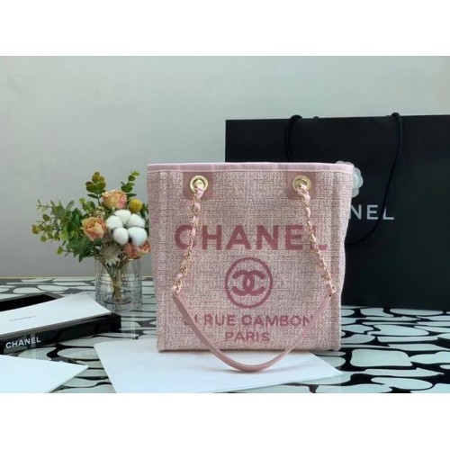 Chanel pequeño Shopping bag A66940 rosa