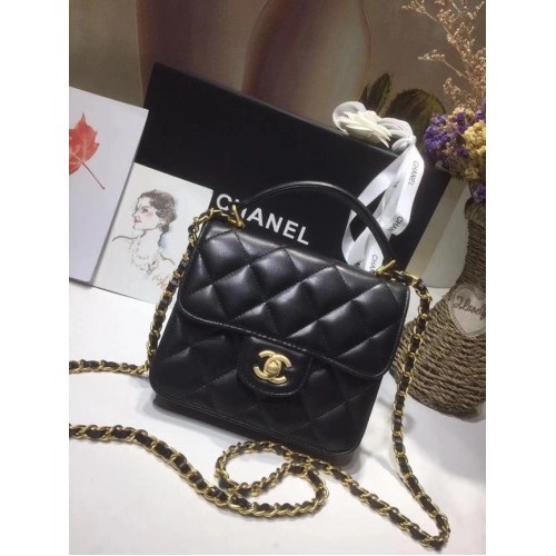 Bolso tote pequeño Chanel 8817 negro