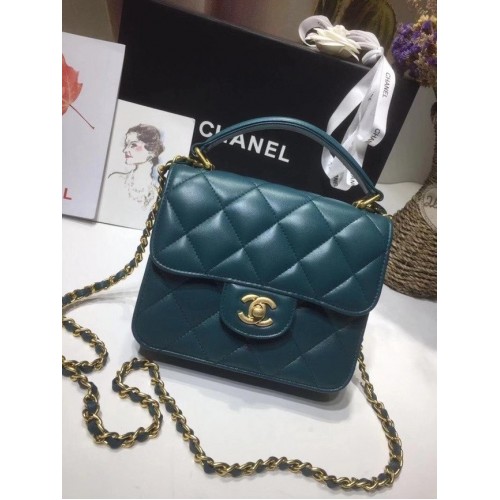 Bolso tote pequeño Chanel 8817 azul