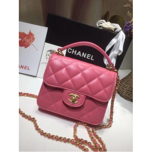 Chanel bolso tote pequeño 8817 rosa