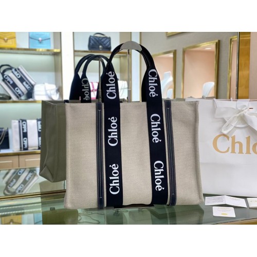 Chloe Tela de cuero 6C025 negro