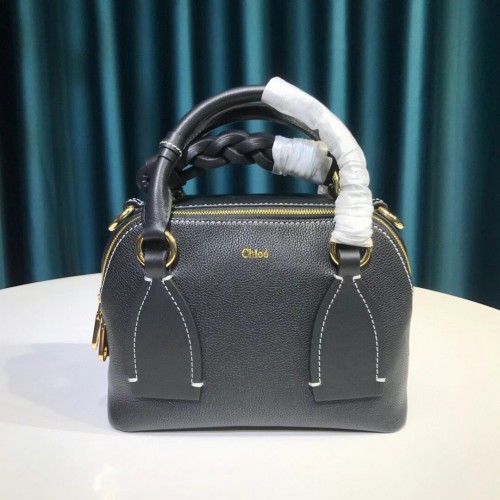 Bolso Chloe Original de piel de becerro 6C081 negro