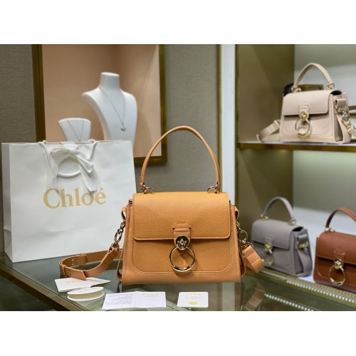 Bolso Chloe Original Piel De Becerro C1142L Camel