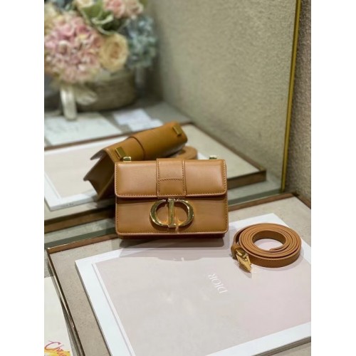 BOLSO DIOR 30 MONTAIGNE Piel de becerro mini M9204U marrón