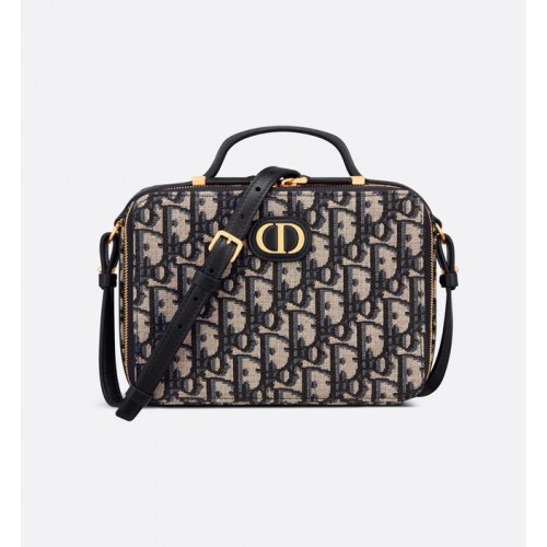 BOLSO CAJA DIOR 30 MONTAIGNE Azul multicolor Dior Oblique Jacquard S2141