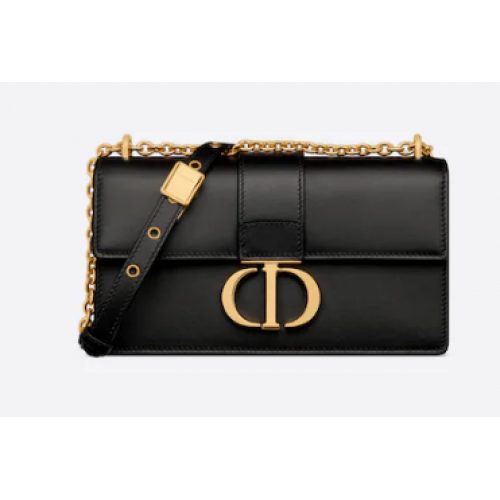 BOLSO CON CADENA DIOR 30 MONTAIGNE EAST-WEST Piel de becerro M9334 negro