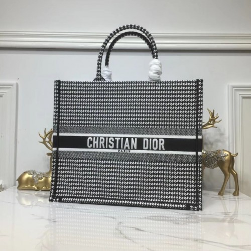 BOLSO DIOR BOOK TOTE DE LONA BORDADA C1286 Thousand Bird