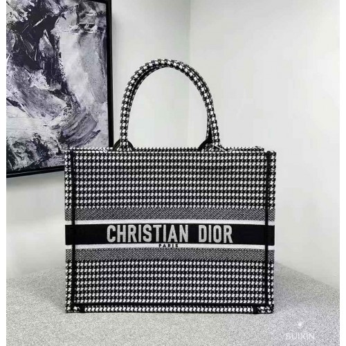 BOLSO DIOR BOOK TOTE DE LONA BORDADA C1287 Thousand Bird