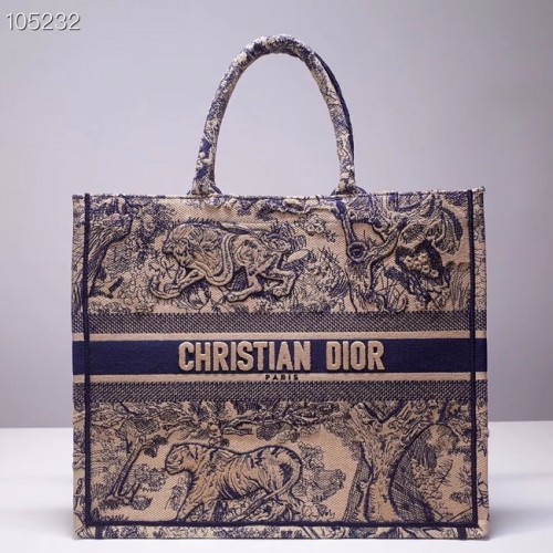 BOLSO DIOR BOOK TOTE TOILE DE JOUY M1286ZT azul