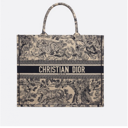 BOLSO DIOR BOOK TOTE TOILE DE JOUY M1286ZT blanco roto