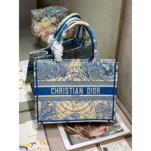 BOLSO DIOR BOOK TOTE DE LONA BORDADA C1286-9