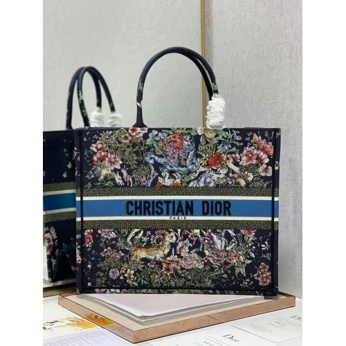 DIOR BOOK TOTE Bordado C1286-29 negro