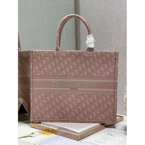 DIOR BOOK TOTE Bordado C1286-3 rosa