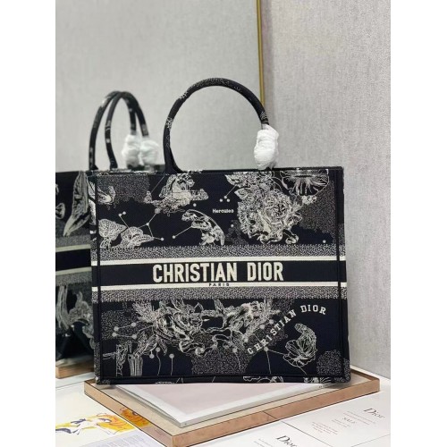 DIOR BOOK TOTE Bordado C1286-31 negro