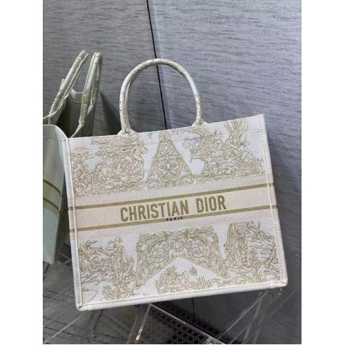 DIOR BOOK TOTE Bordado C1286-7 crema